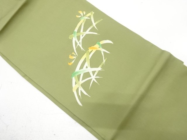 塩瀬　蛇籠模様　名古屋帯